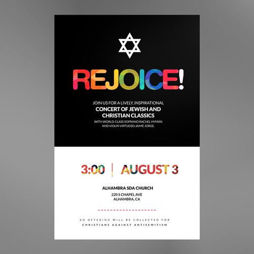 Concert design with the title 'Concert Poster Design'