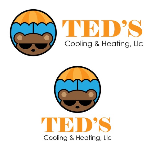 Digital art logo with the title 'Logo for Air conditioner service'