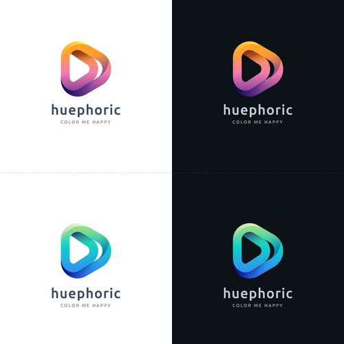 Colorful logo with the title 'Logo for a video color correction shop.'