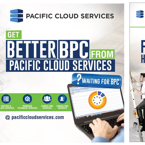 Backdrop design with the title 'Pacific Cloud Services'