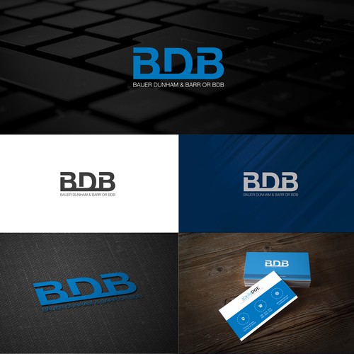 Web design logo with the title 'Logotype for BDB company.'