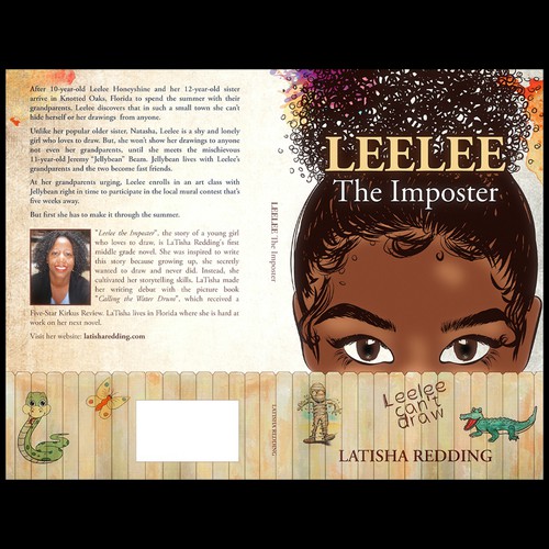 Children's book cover with the title 'Leelee The Imposter'