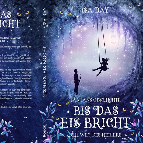 Magic design with the title 'Der weg des Heilers - Book 3, German young-adult fantasy series'