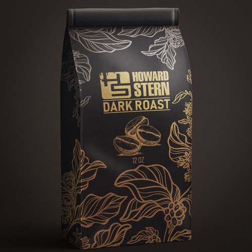 Roasted coffee packaging with the title 'coffee pack'