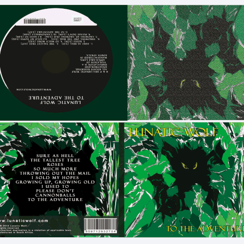 Thematic design with the title 'Lunatic Wolf - To The Adventure (Inside Details)'