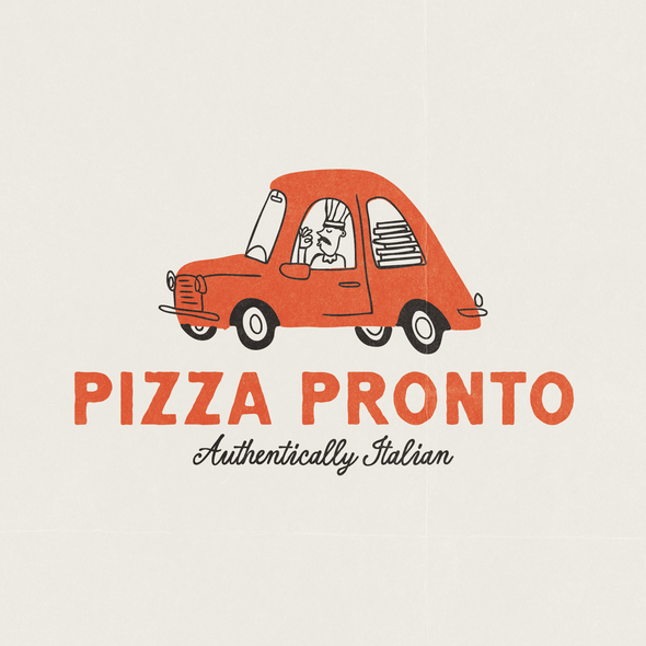 Brand with the title 'Logo Concept for Pizza Pronto'