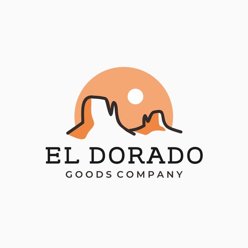 Desert logo with the title 'Logo for online store'