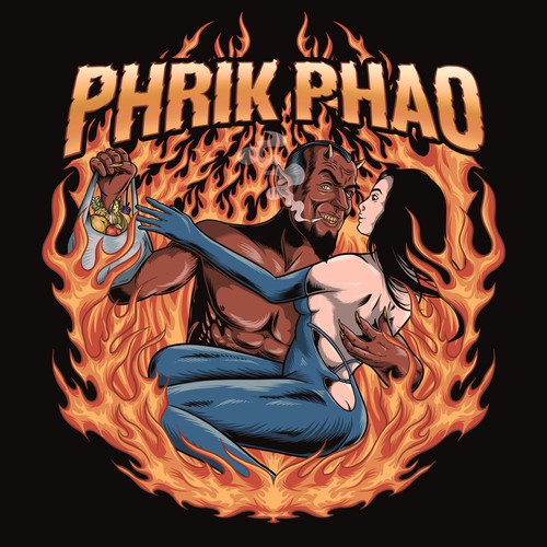 Devil design with the title 'Pedes'