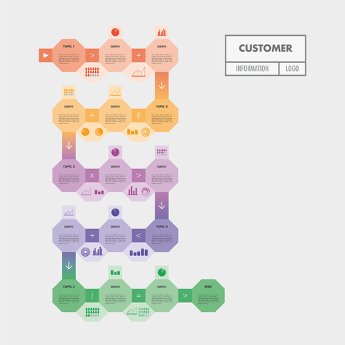 Fractal design with the title ' Infographics system'