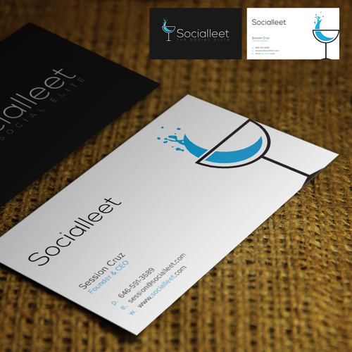Nightclub design with the title 'Nightlife industry business card'