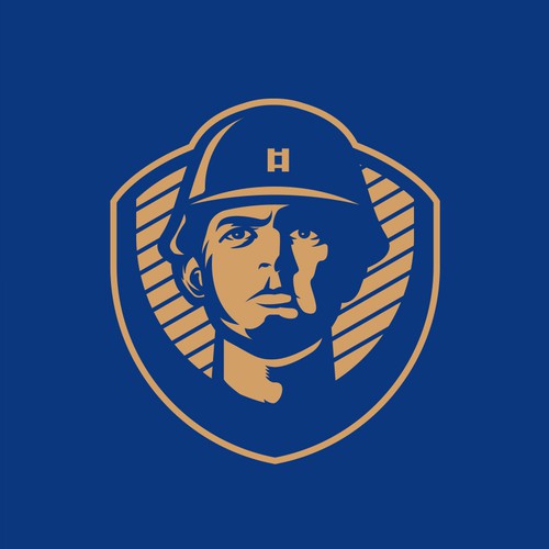 Attorney brand with the title 'Great military inspired logo for crash-accident cases expert attorney'