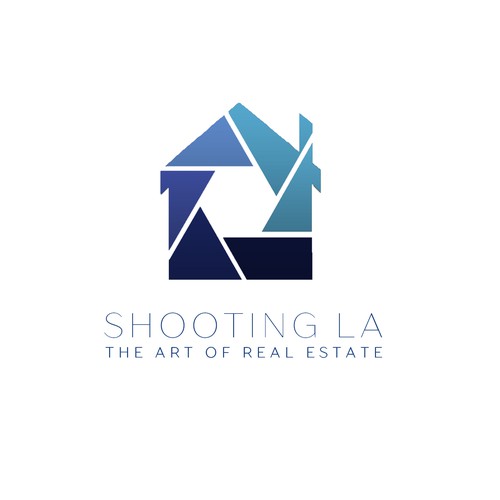 Shutter logo with the title 'Create a an ARTISTIC representation of a house for Shooting LA.'