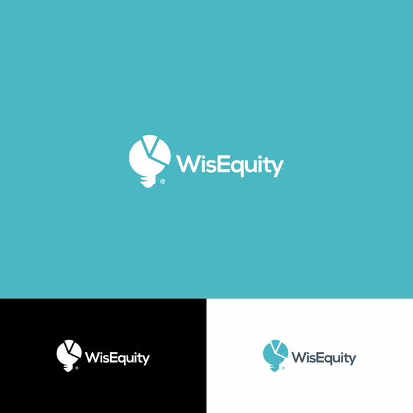 Pie chart design with the title 'WisEquity Logo'