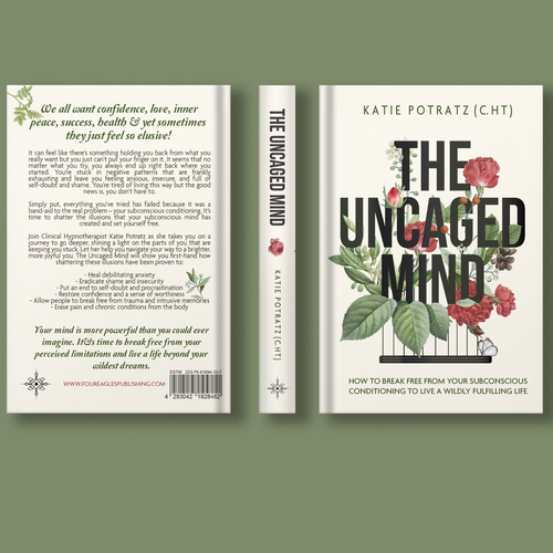 Flower book cover with the title 'book cover Contest Entry'