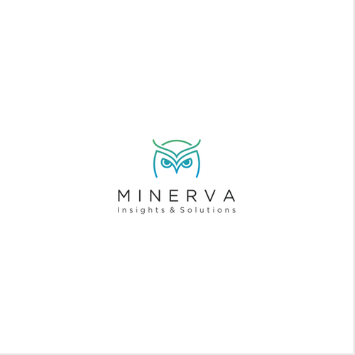 Modern design logo with the title 'Minerva'