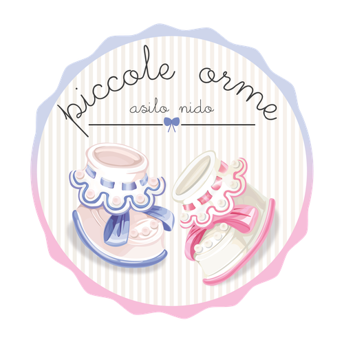 Sky blue logo with the title 'Logo per Asilo nido #2'