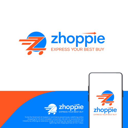 Marketplace design with the title 'zhoppie'