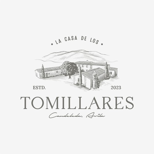Vineyard logo with the title 'Tomillares'