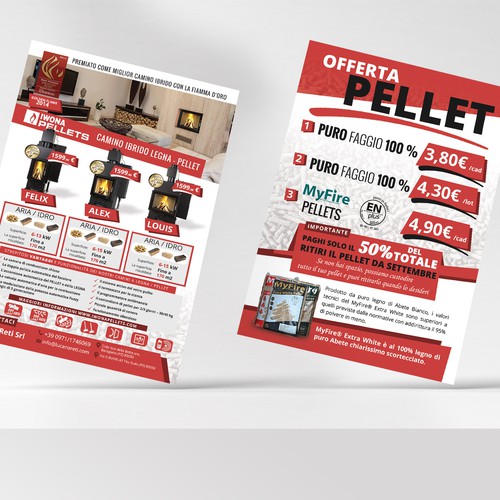 Attractive design with the title 'Flyer for Lucana Reti Srl'