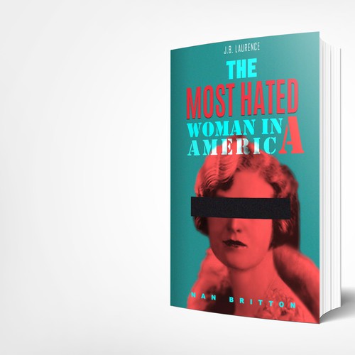 Historical book cover with the title 'The most hated women cover design'