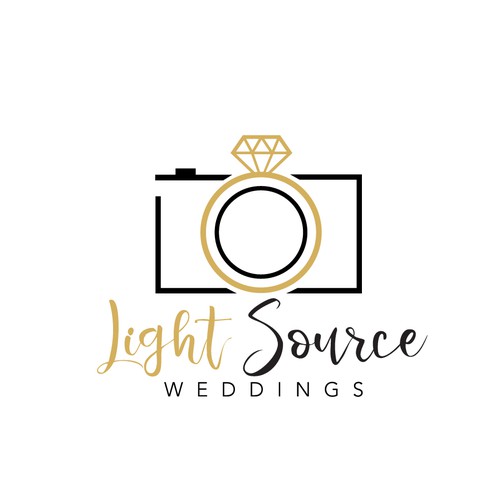 Wedding photography logo with the title 'Light Source Photography'