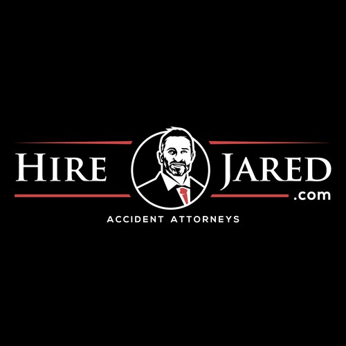 Lawyer logo with the title 'Hire Jared . com'