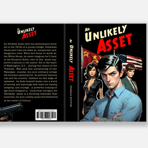 Russian design with the title 'A spy Novel'