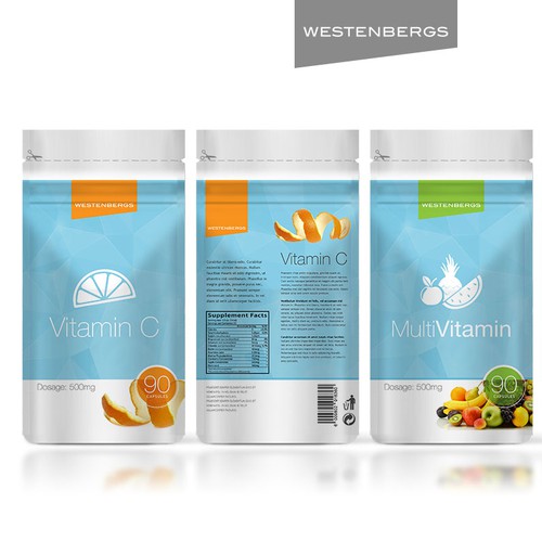 Supplement label with the title 'Westernburgs'