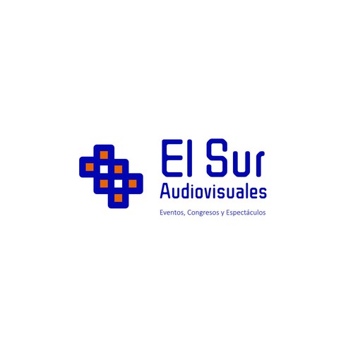 AV logo with the title 'Logo for El Sur Audiovisuales'