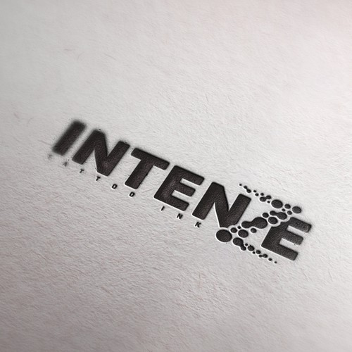 Dot logo with the title 'Logo concept for tattoo ink company'