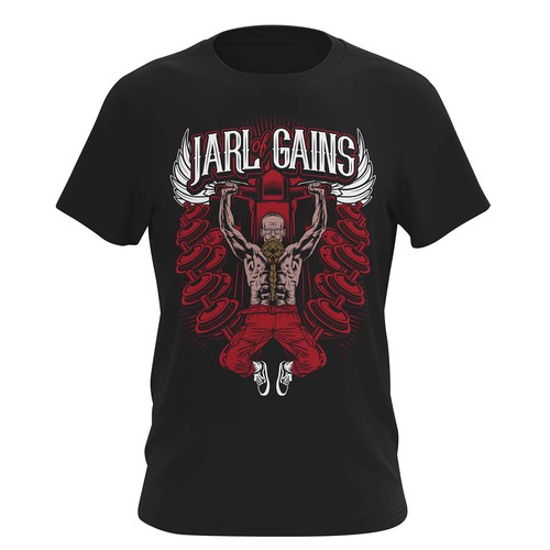 Viking t-shirt with the title 'Body Builder'