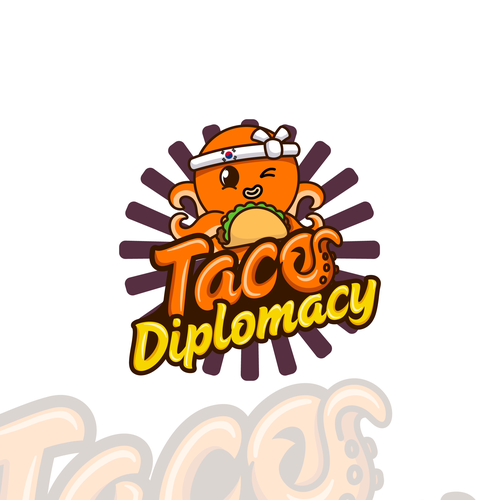 Taqueria logo with the title 'Logo Design for Taco Diplomacy'