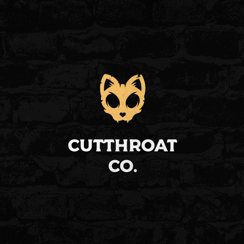Skull design with the title 'Cutthroat Logo'
