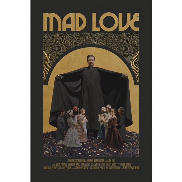 Art Nouveau design with the title 'Movie Poster for Mad Love'