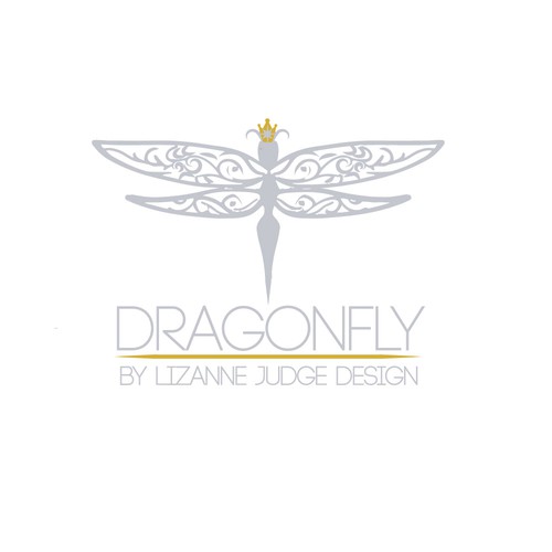 Dragonfly design with the title 'Logo for Interior Design Studio'