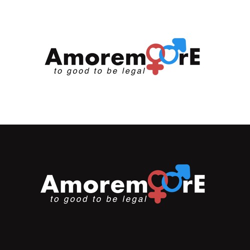 Digital art logo with the title 'Logo Amoremoore'