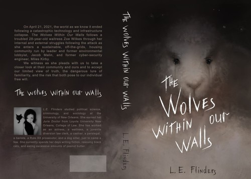 Wolf book cover with the title 'The wolves within our walls'