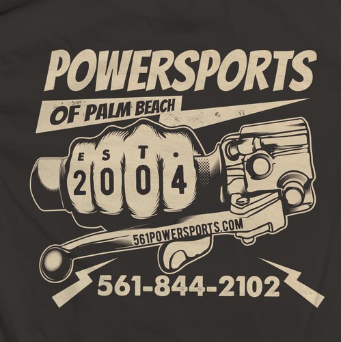 Motorcycle t-shirt with the title '561 Powersports Tees'