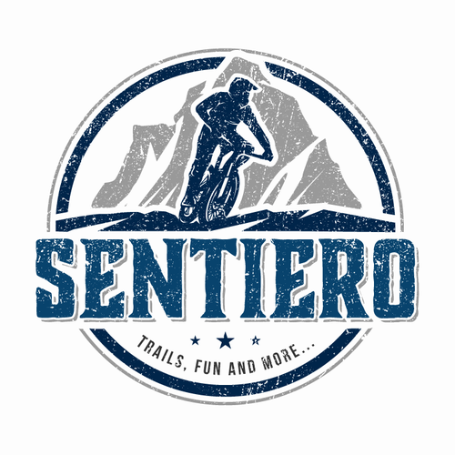 Cycling design with the title 'SENTIERO'