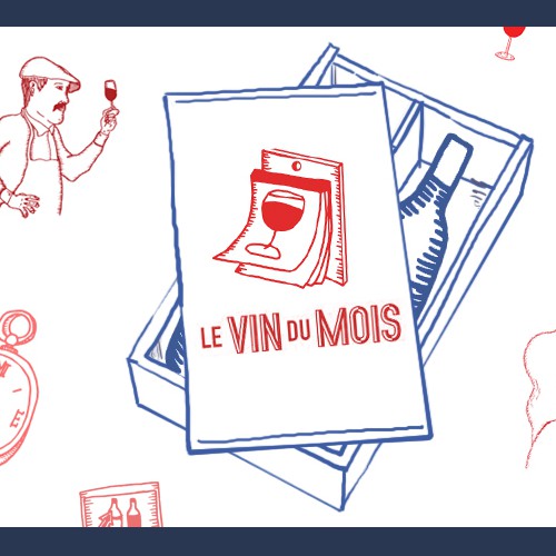 Doodle design with the title 'Facebook Cover for Wine company'