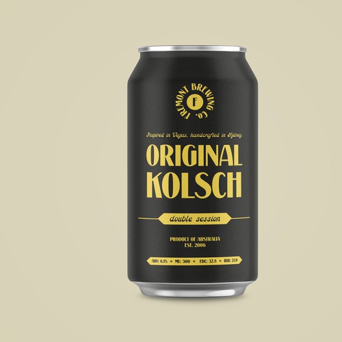 Beer can design with the title 'Beer Label Design'