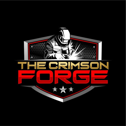 Industrial logo with the title 'bold logo concept for  welding '