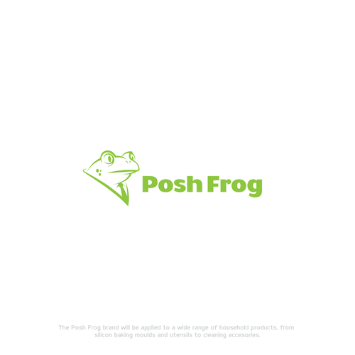 Home service logo with the title 'A clean, simple, stylish and professional frog logo for 'Posh Frog''