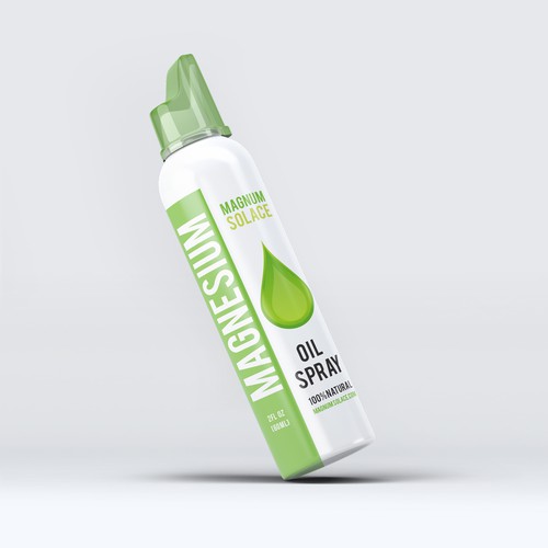 Spray bottle design with the title 'Oil Spray'