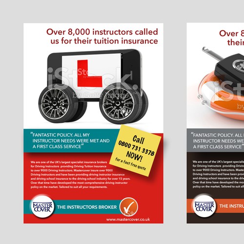 Advert design with the title 'Awarness adverts'