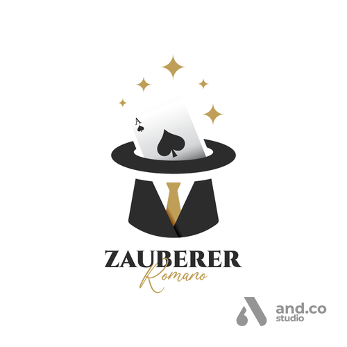 Playing card design with the title 'Magician Logo'