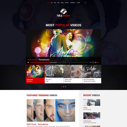 Sharing design with the title 'video sharing'