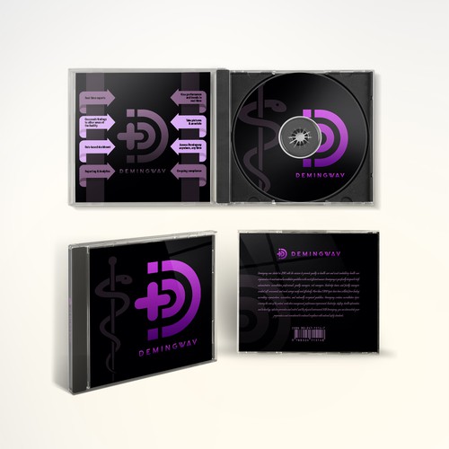 CD packaging with the title 'CD Package design'