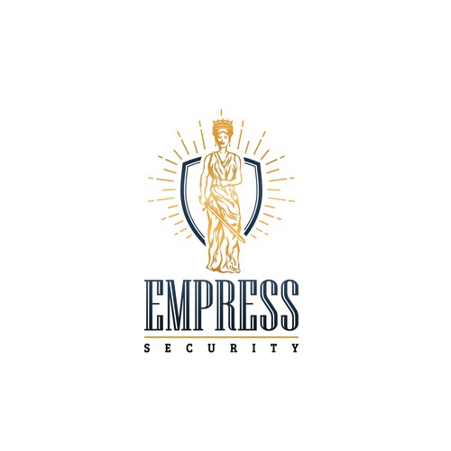 Queen logo with the title 'Regal Empress logo for new company'