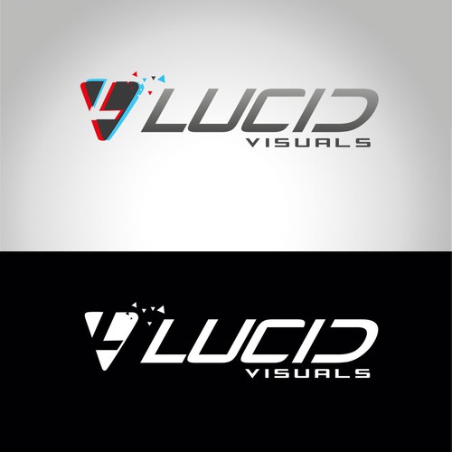 Virtual logo with the title 'Logo developed for virtual tours 3D service. Lucid Visuals.'